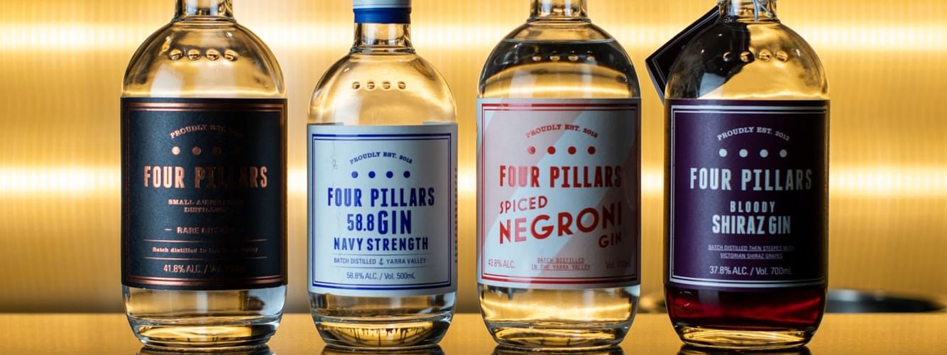 Closeup of liquor bottle displayed at Novotel Melbourne