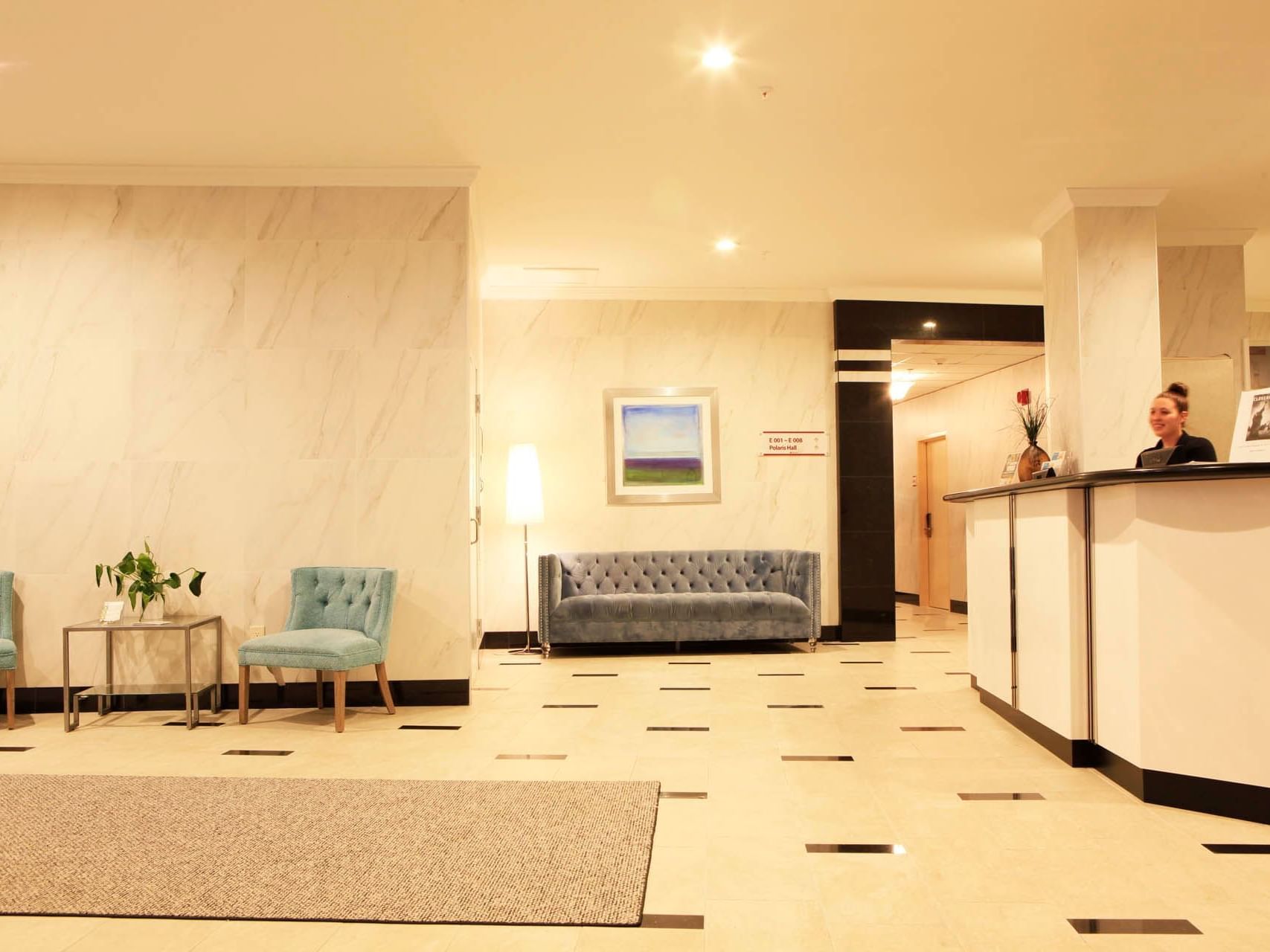 Reception area & lobby in the Spa at Honor’s Haven
