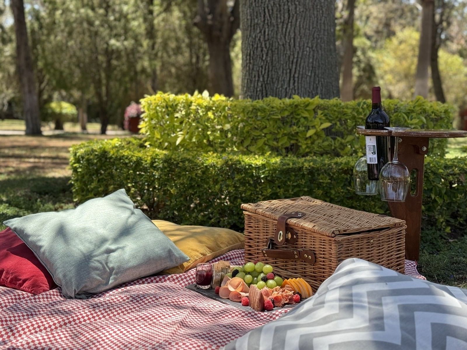Picnic in the gardens of Fiesta Americana Hacienda Galindo