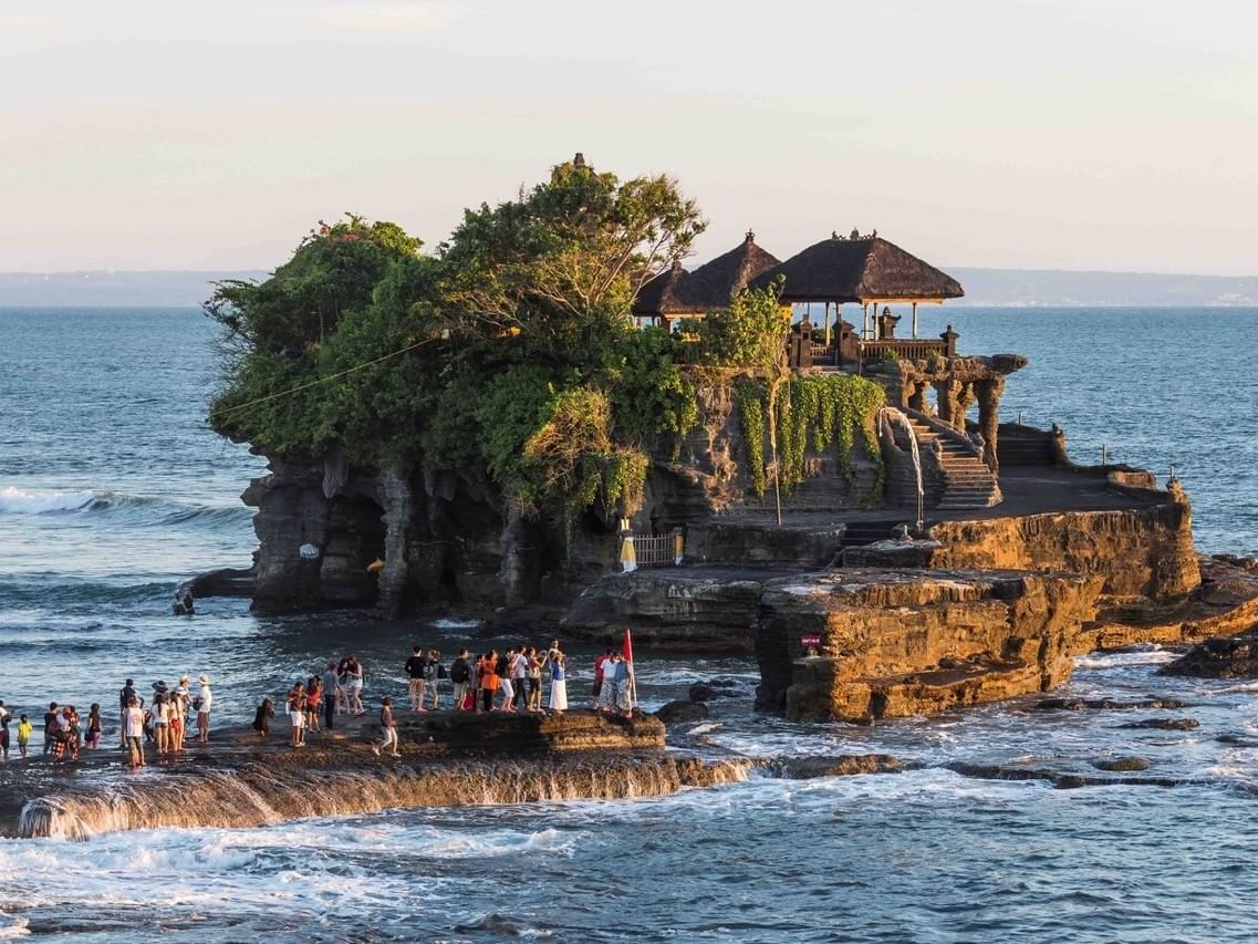 Tanah Lot Temple in Bali Island near Eastin Hotels