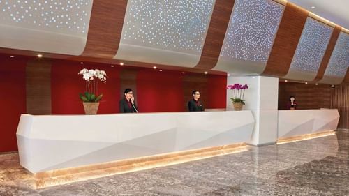 Front desk at Sunway Pyramid Hotel