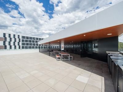 Outdoor BBQ area & seating