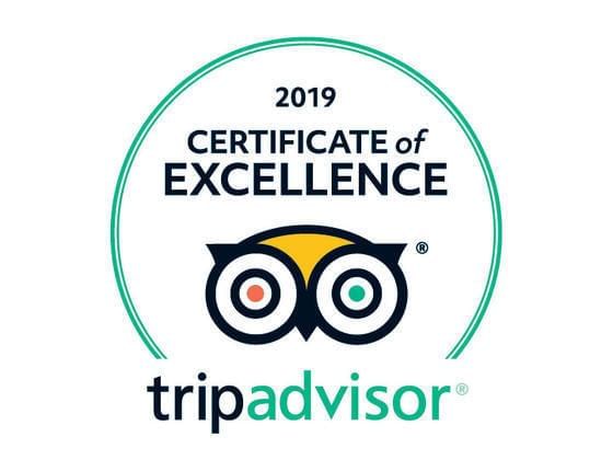 Certificate of Excellence by TripAdvisor at Emporium Suites