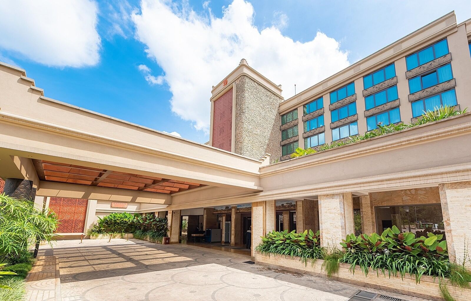 An Entrance view of the hotel at Nairobi Serena Hotel