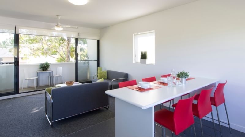 WSU Campbelltown Village - Shared Apartment Living Area