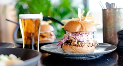 Burger & beer served in Walt & Burley Kingston at Knightsbridge