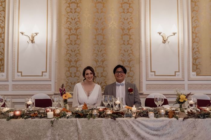 Couple with arranged table, The Imperial Hotel Blackpool