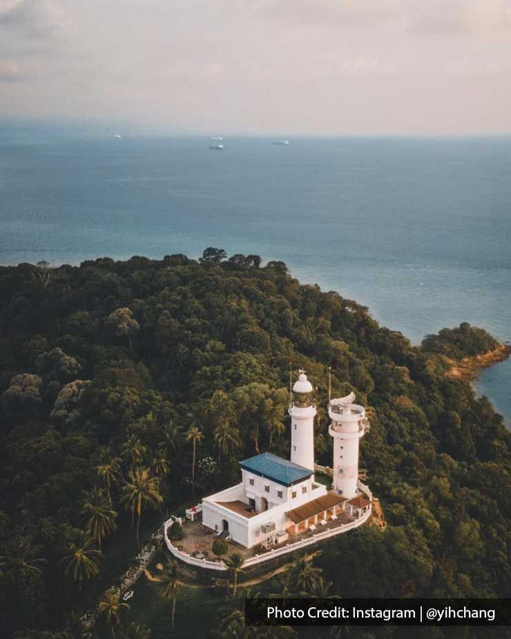 the view of Cape Rachado Lighthouse