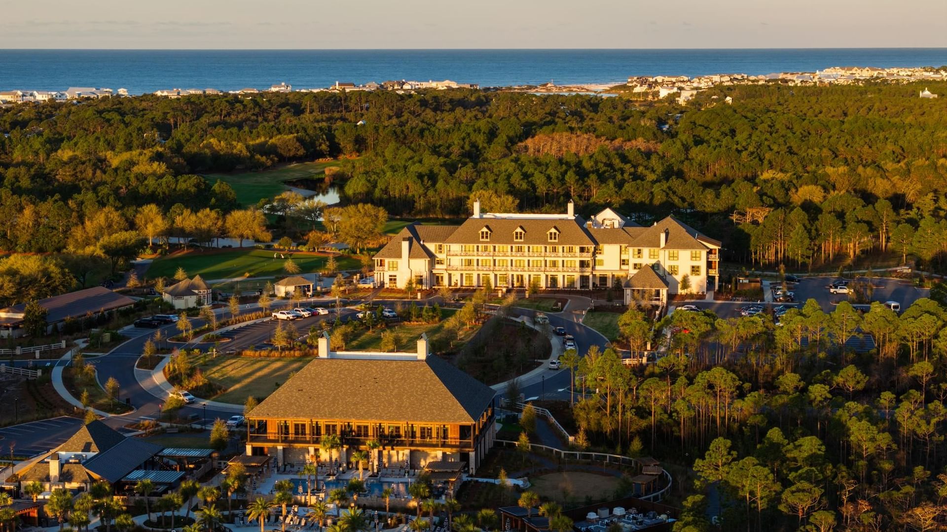 Aerial View of the Camp Creek Wellness Amenities
