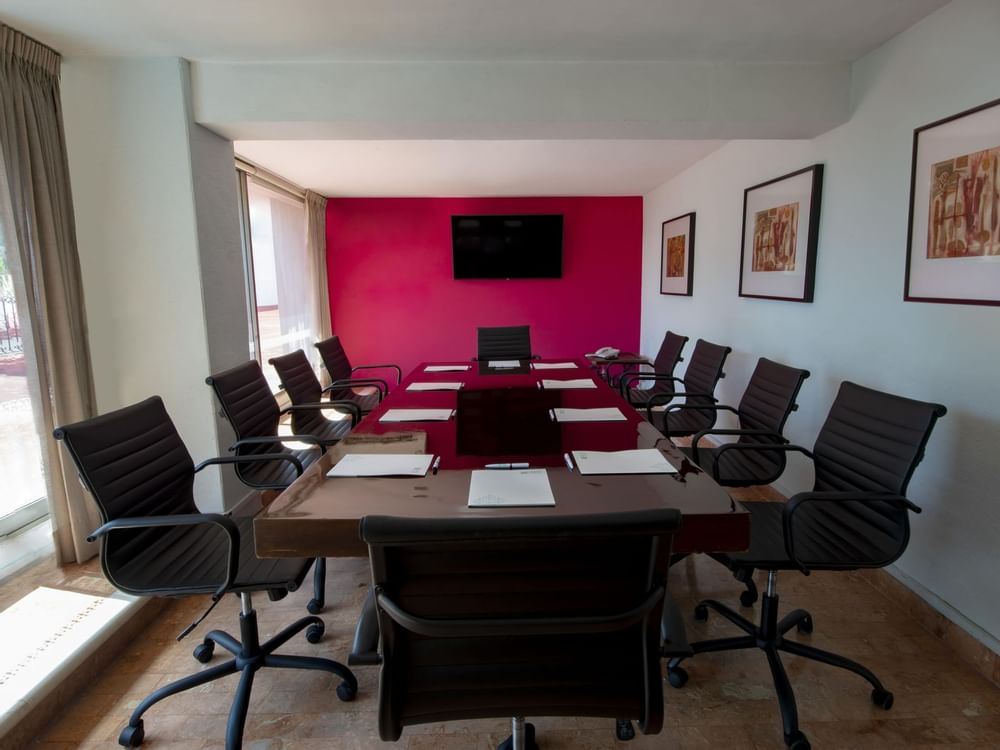 Classroom-type meeting room in Sala ejecutiva at Gamma Hotel