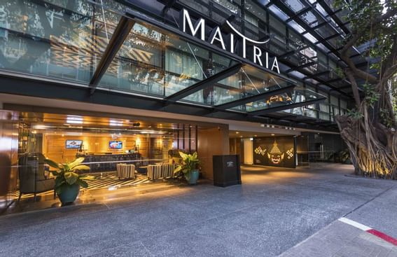 Entrance view of Maitria Hotel Sukhumvit 18 Bangkok