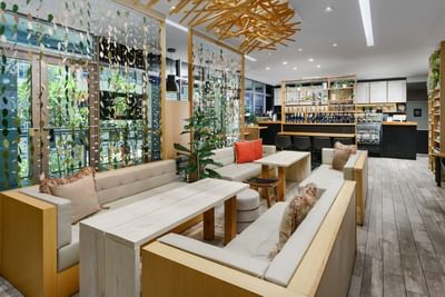 Coffee lounge with natural atmosphere at Costa Beach Resort