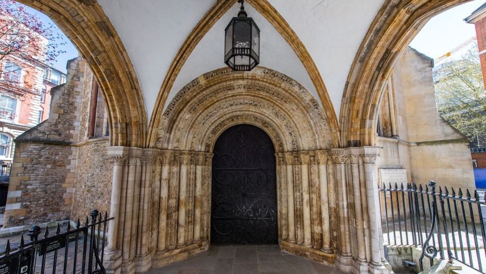 Temple Church entrance Exterior near Guoman Hotels
