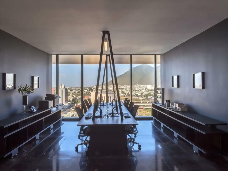 Interior of a Business Center at FA Hotels & Resorts