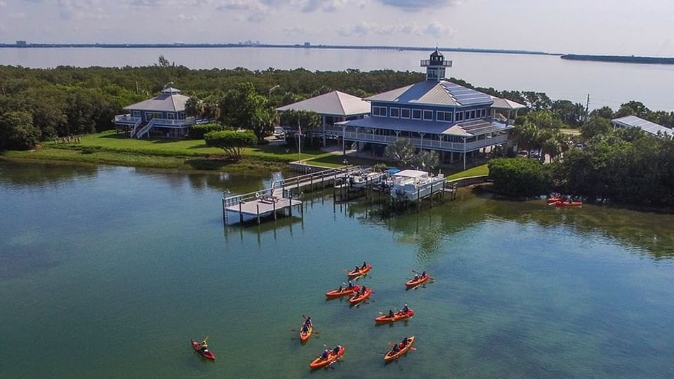 Ariel view of Tampa Bay Watch near Legacy Vacation Resorts