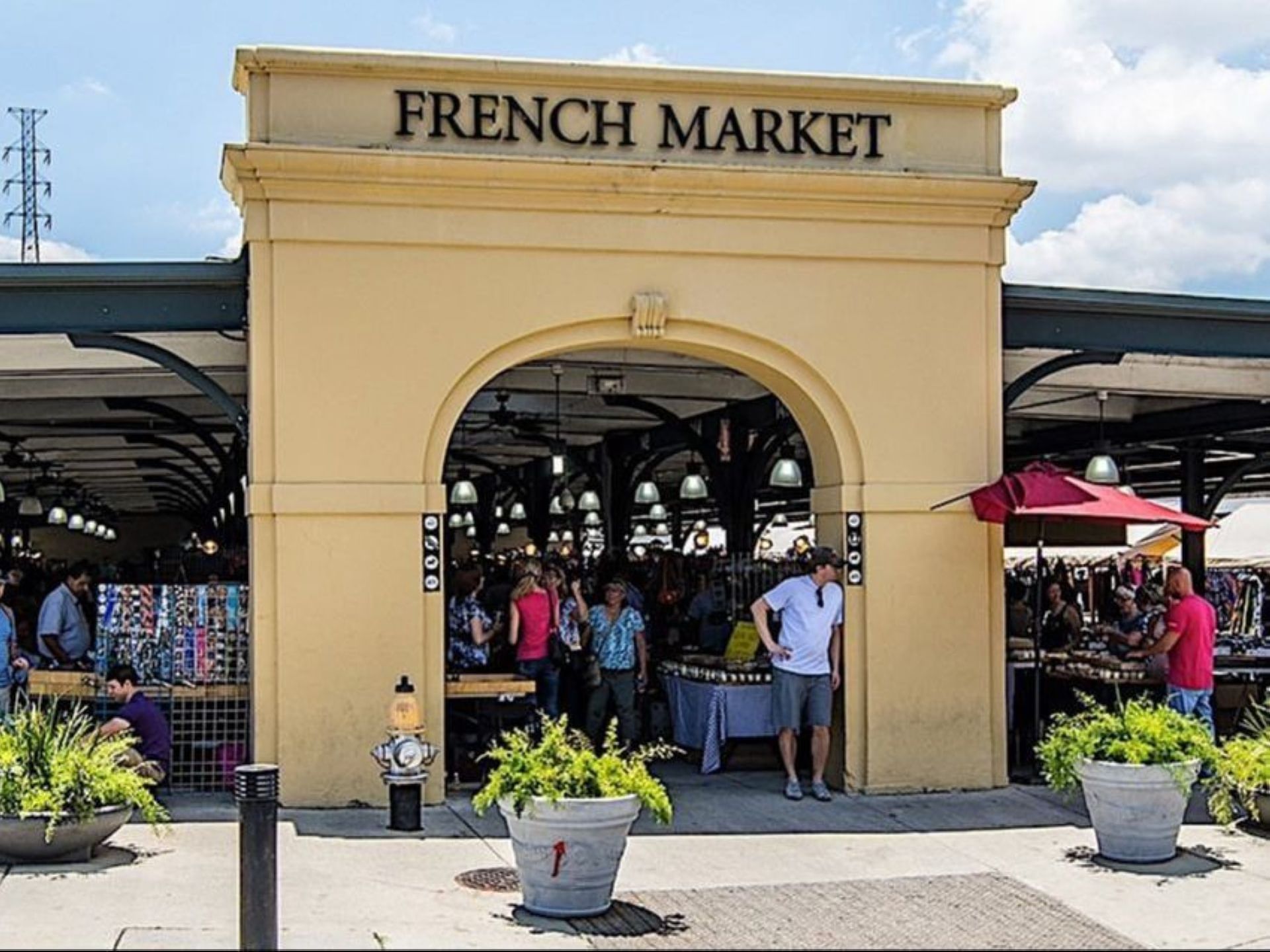 Exterior of French Market near French Quarter Guesthouses