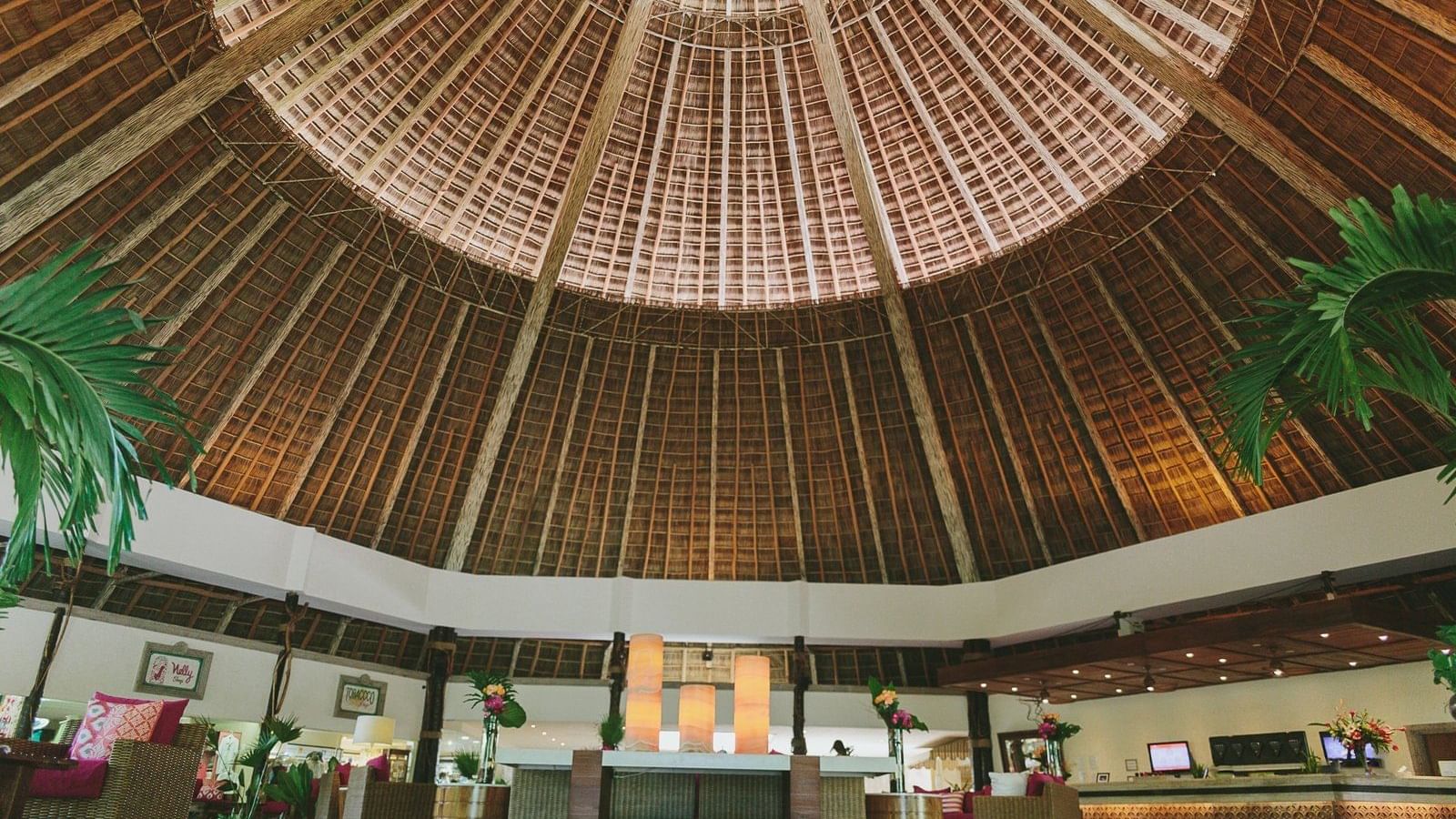 The hotel lobby and reception area at FA Puerto Vallarta