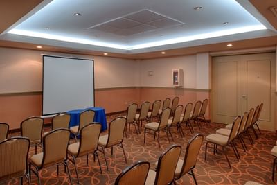 Theatre chair set-up in San Lucas Hall at Araiza Hotel Palmira