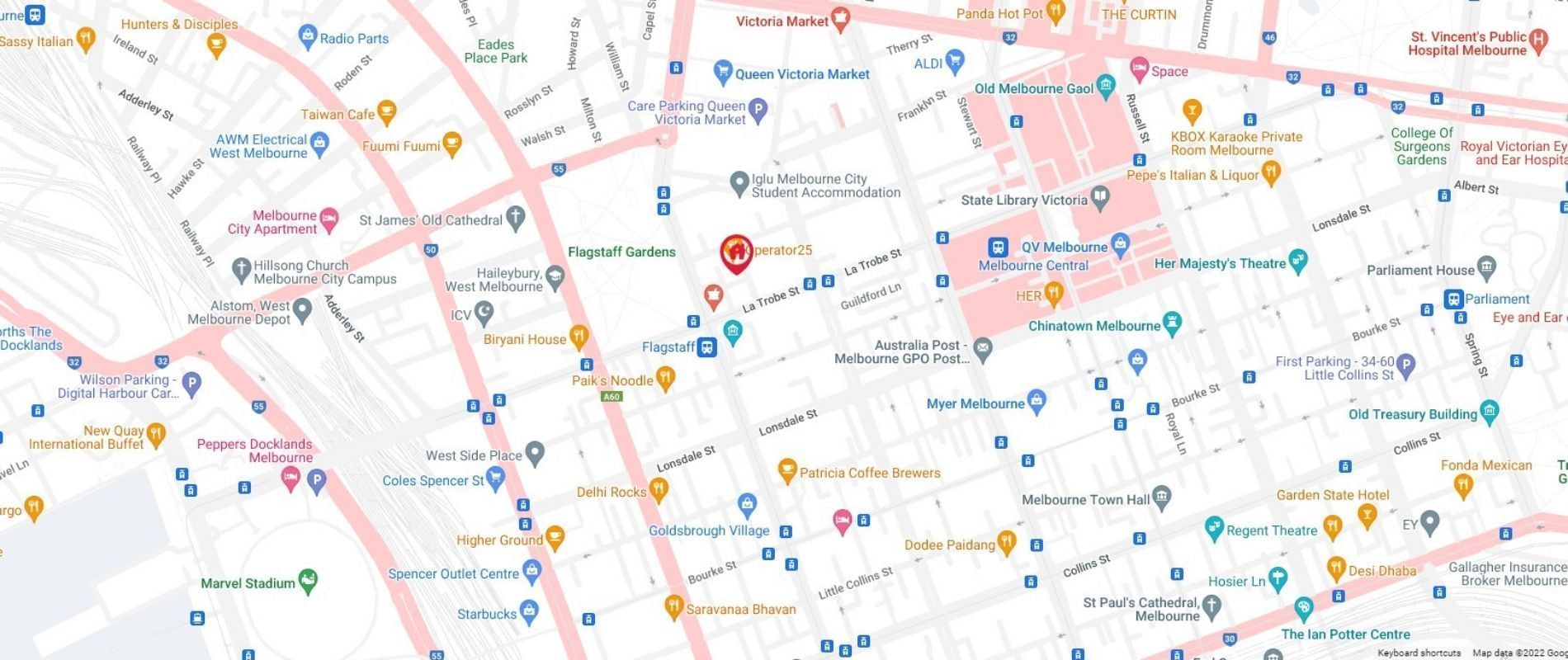 UniLodge Melbourne CBD Map