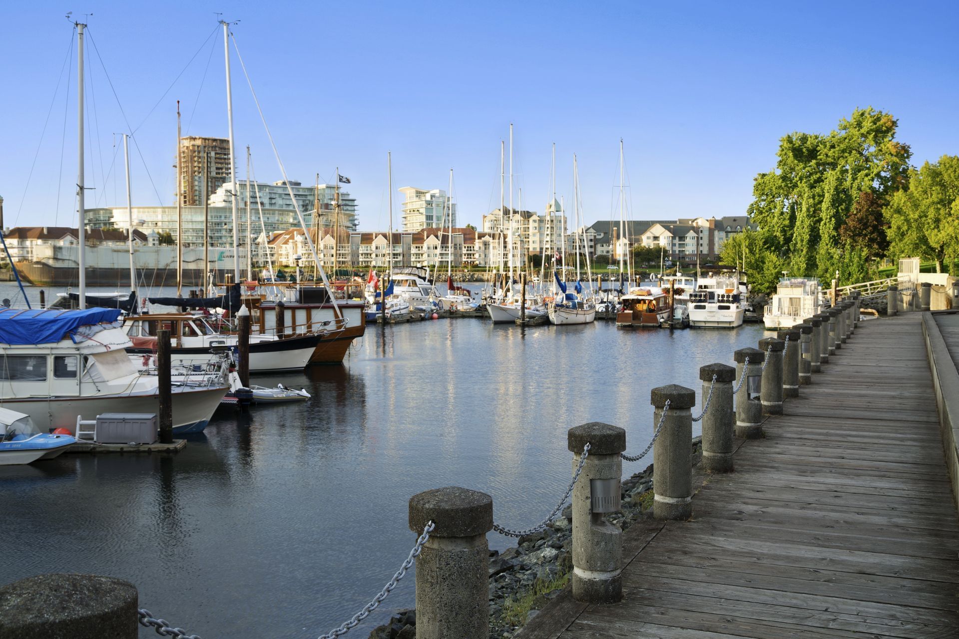Dock at marina in Victoria
