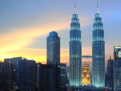 The iconic Petronas Twin Towers
near Gardens hotels & residence