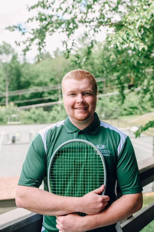 Ethan Hutchinson, Tennis Desk Supervisor and Head Stringer