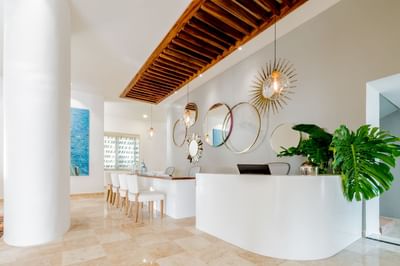 Elegant interior of lobby area at Villa Premiere Boutique Hotel & Romantic Getaway