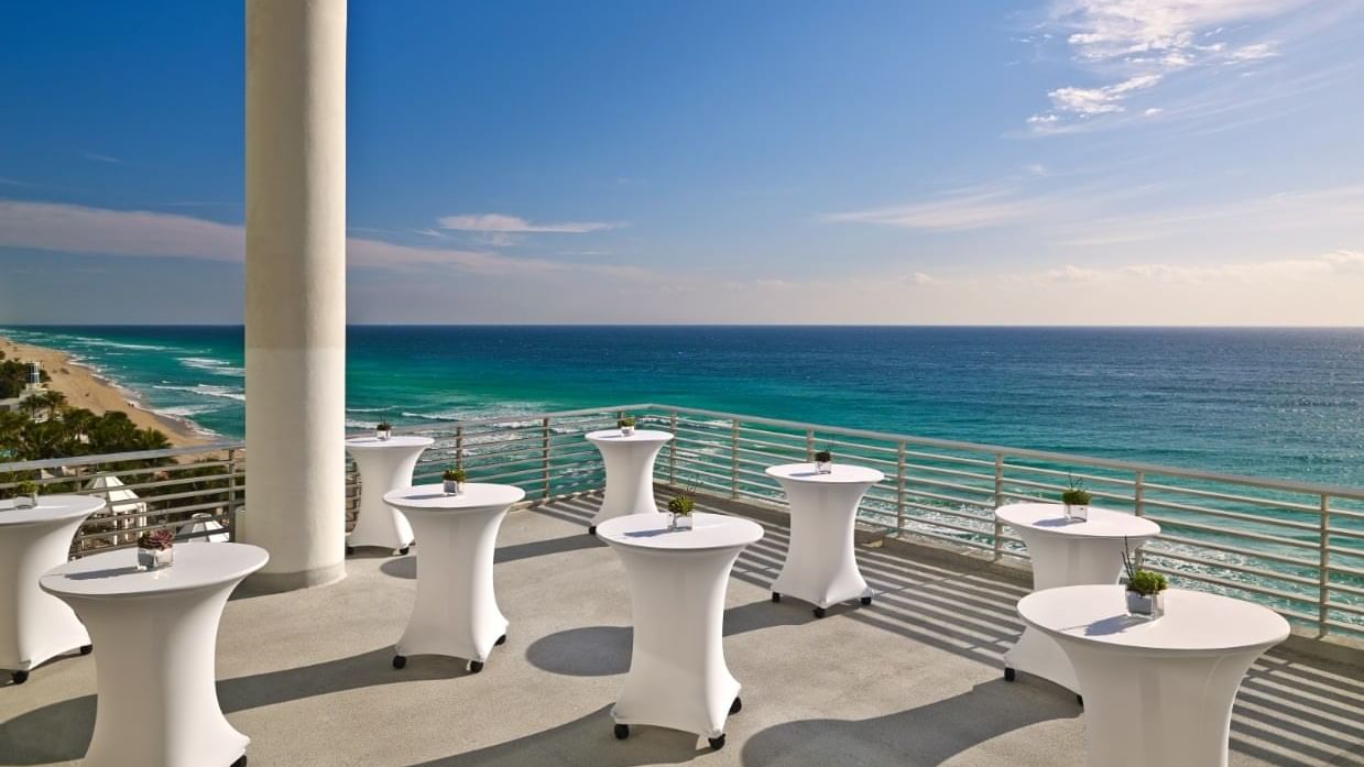 Oceanfront Balcony-Paired Event Space with sea view at The Diplomat Resort