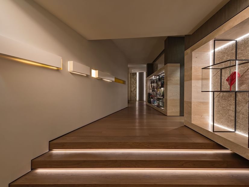Hotel lobby hallway at Fendi Private Suites