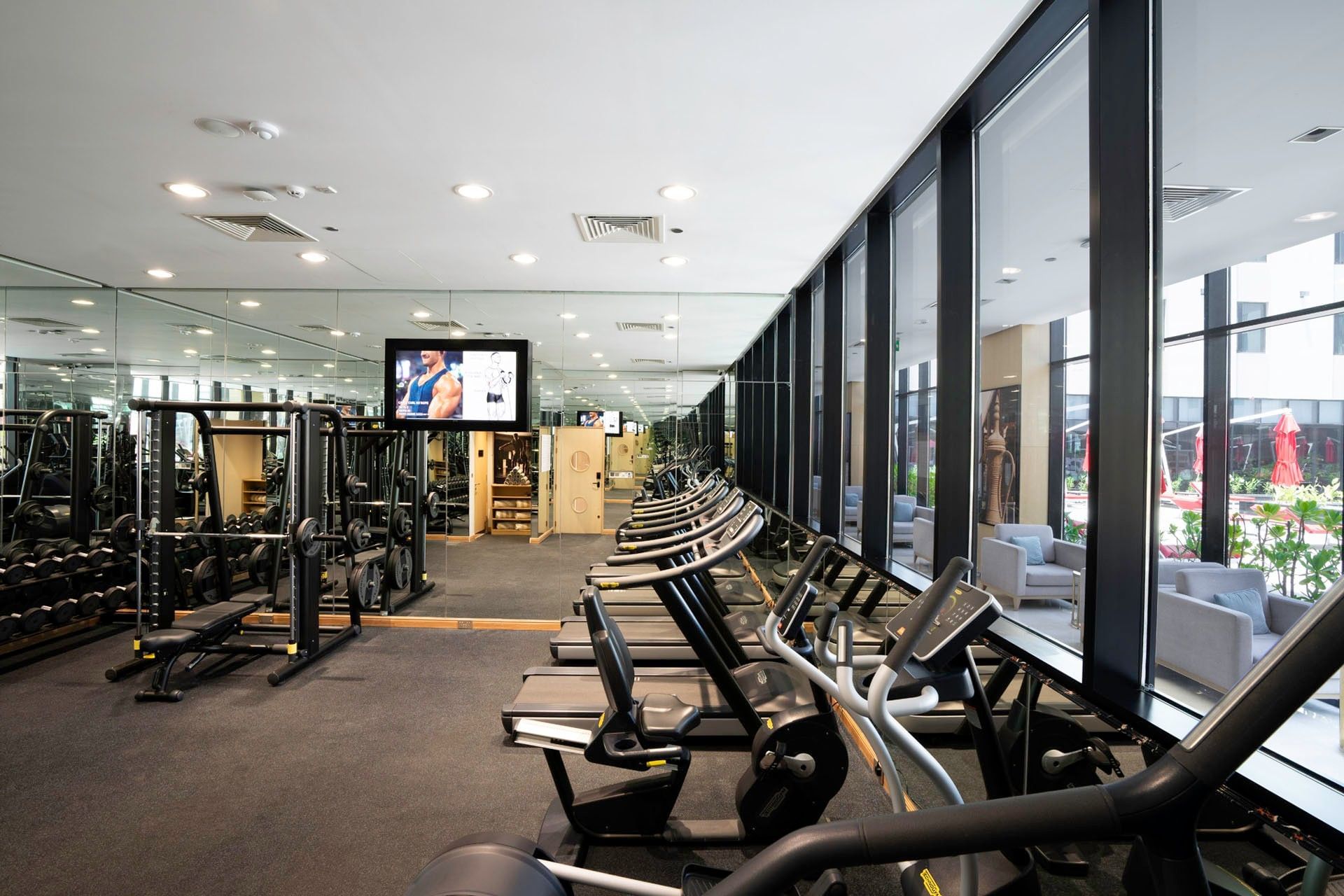 Gym at Maani Muscat Hotel & Suites