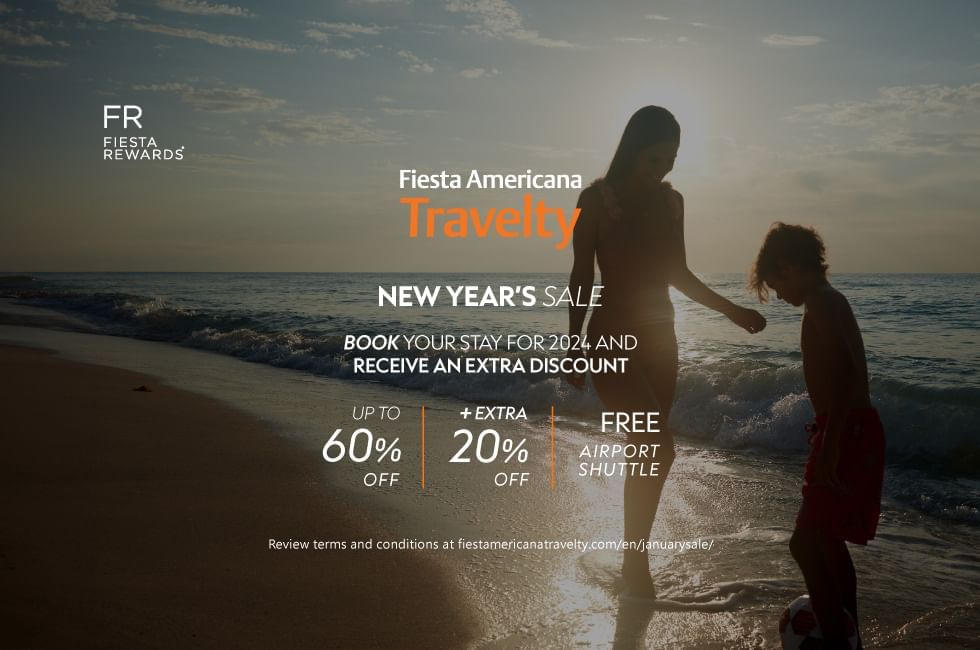 New Year Sale banner used at Fiesta Americana Travelty