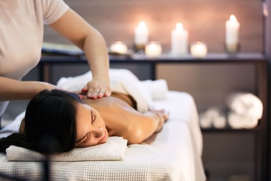 Woman getting a massage