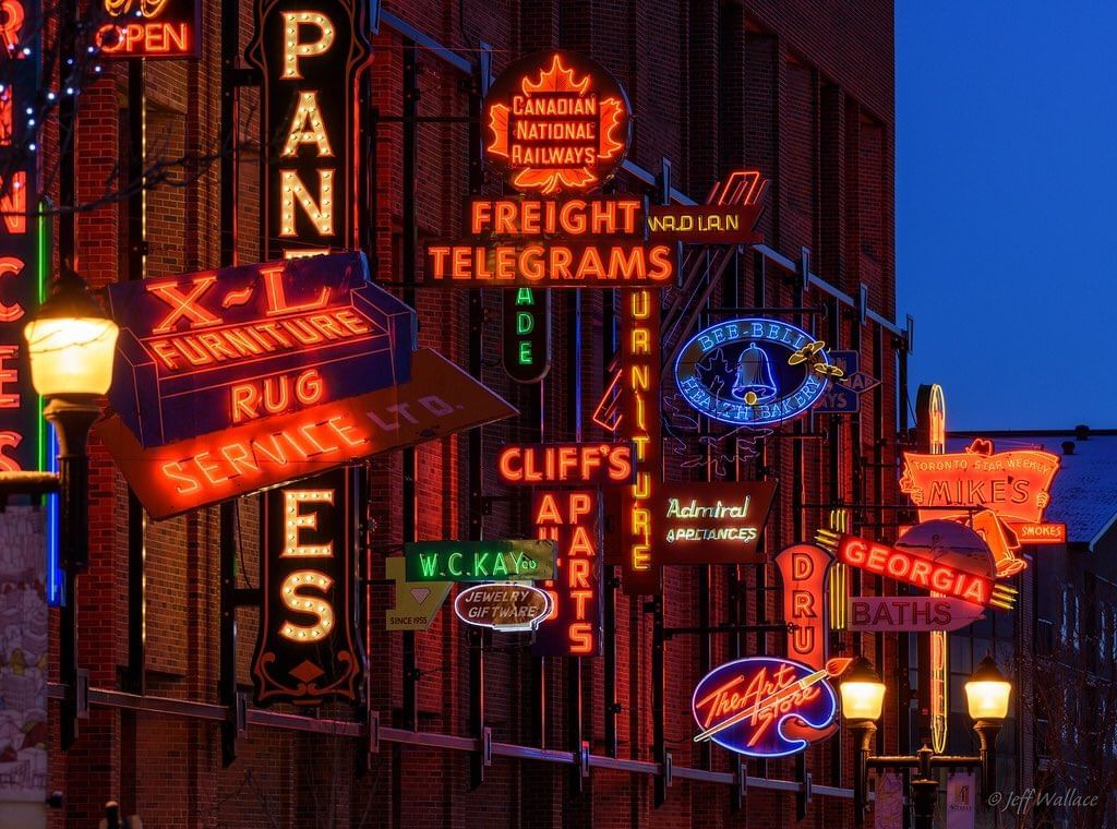 Neon Sign Museum Coast Edmonton Plaza Hotel by APA