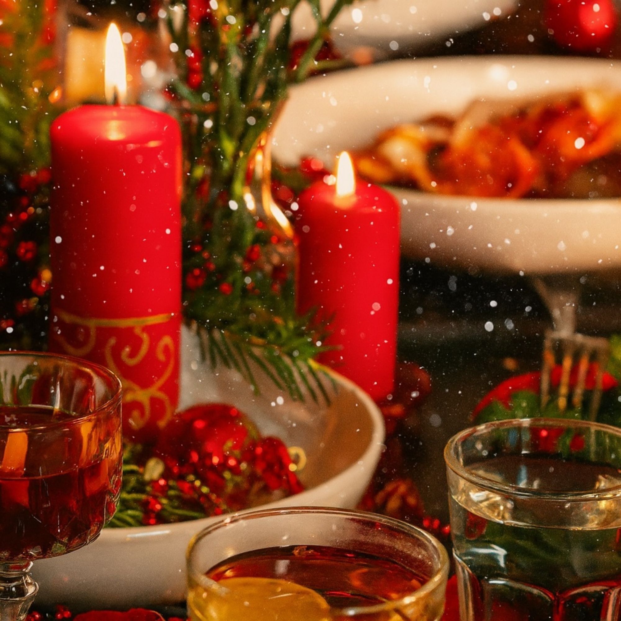 Christmas holiday table