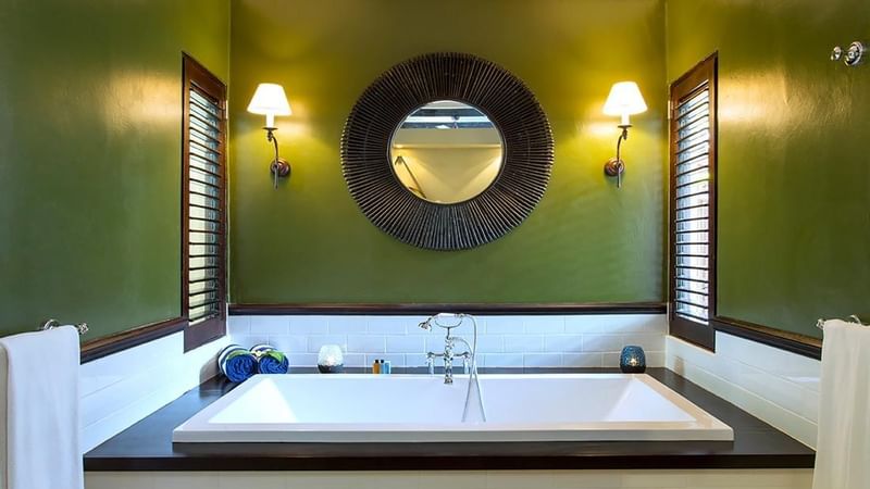 Bathing room in Pacific Pool Villa at Warwick Le Lagon 