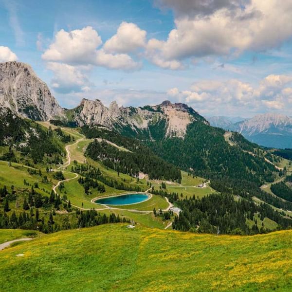 A range of mountains near Falkensteiner Hotels & Residences