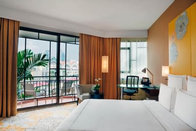 Comfy bed in Swiss Select Clarke Quay at Paradox Singapore