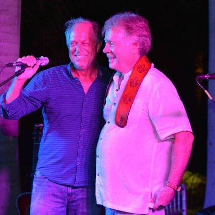 Two musicians at the Turks & Caicos Sundowner Music Festival 