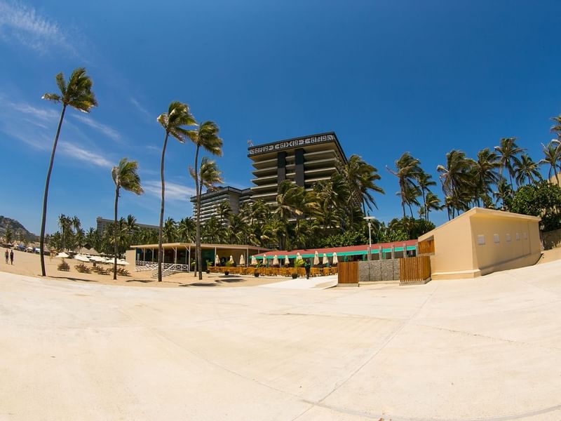 Exterior at Palapa Dona Victoria Restaurant in Mundo Imperial