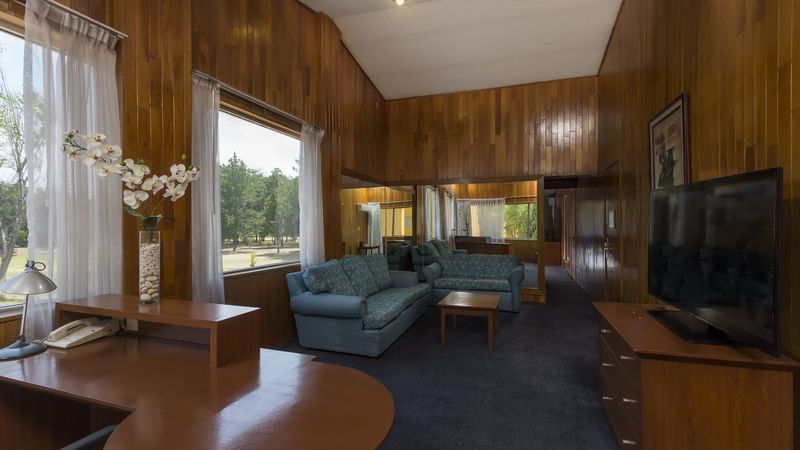 Living area in Junior Suite at Gamma Pachuca