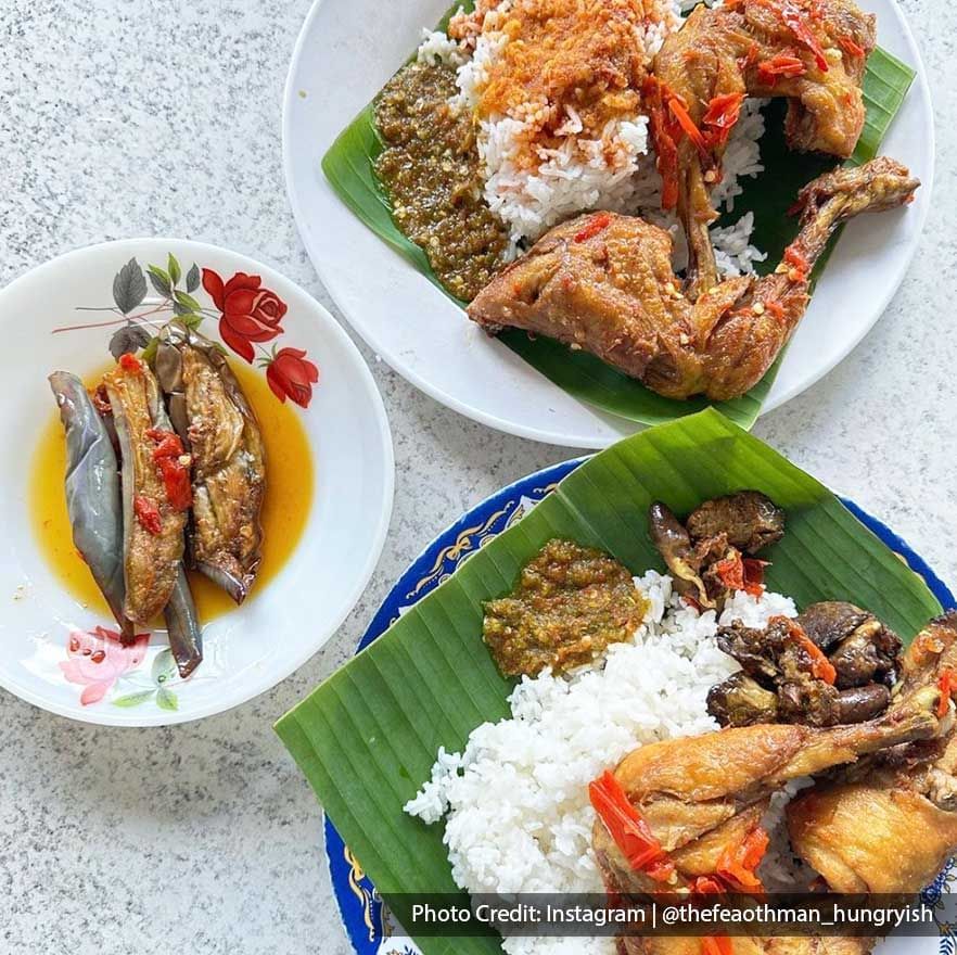 Close-up of authentic dishes served in a food stall near Imperial Lexis Kuala Lumpur, must eat in KL