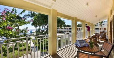balcony view of pool