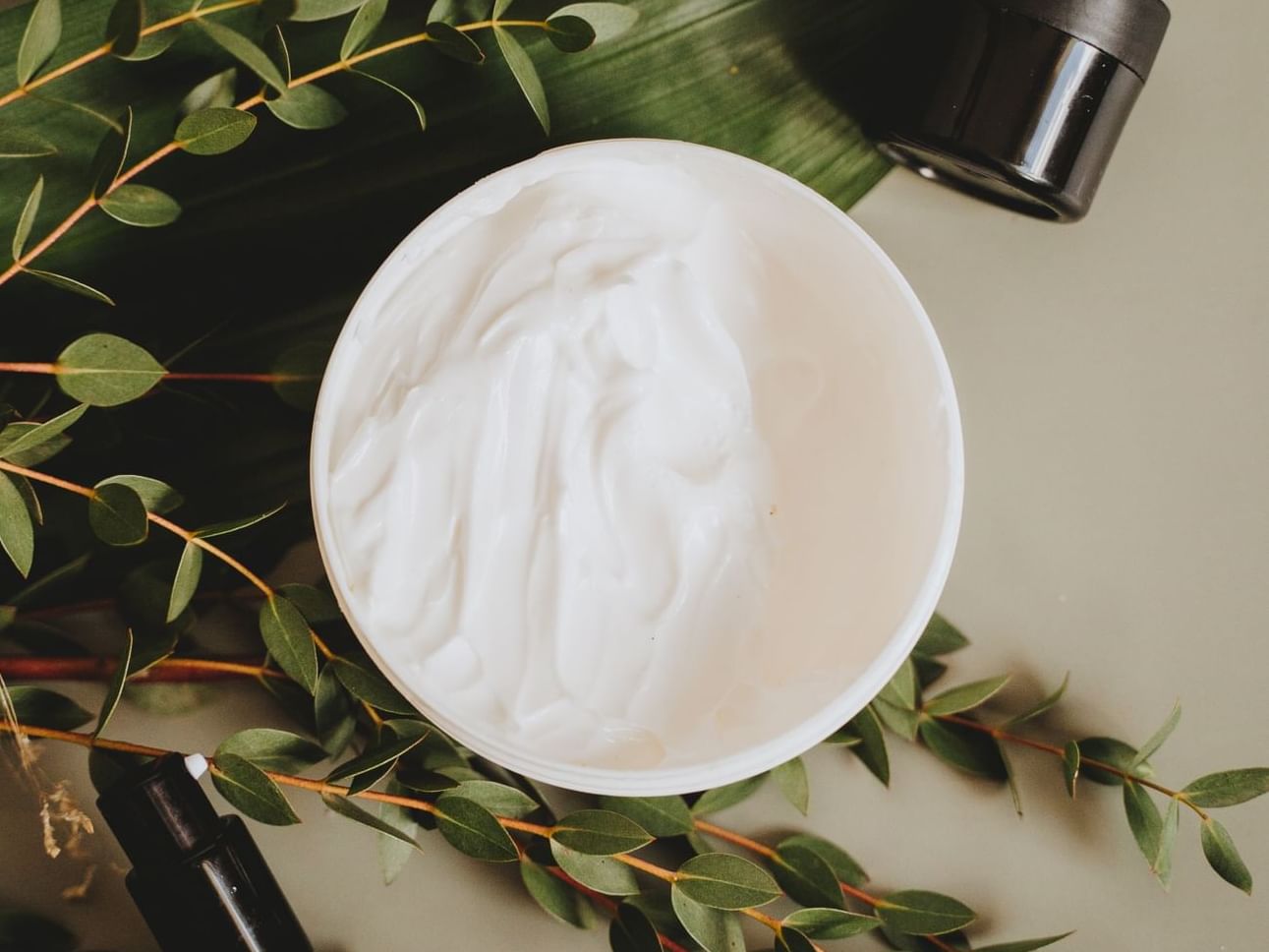 Close-up of a white lotion used at Spa at Paradox Singapore