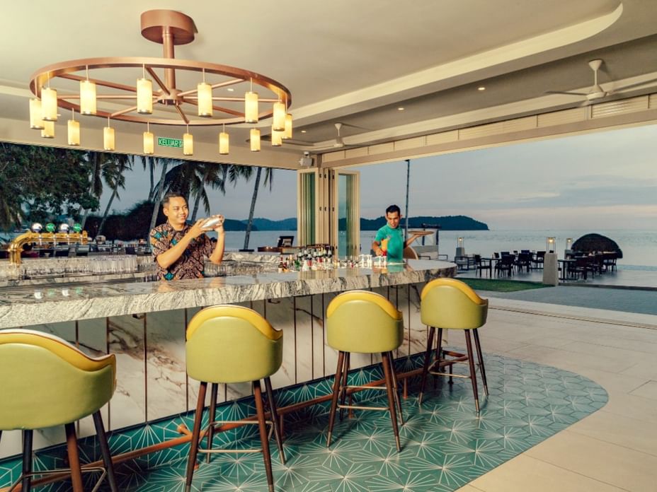 The Pelangi Lounge at Pelangi 148 Beach Suites