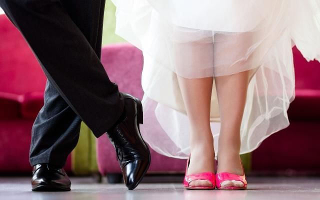 Stepping on feet Turkish Wedding Tradition