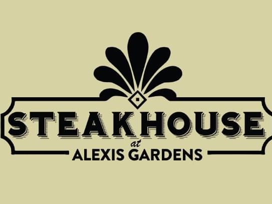 Steak House at Alexis Gardens official logo in Alexis Park Resort