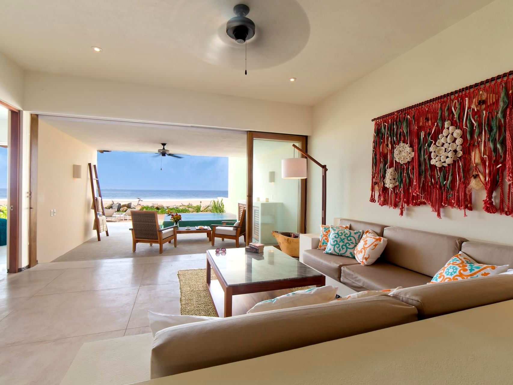 Beachfront 3-Bedroom Villa interior at Marea Beachfront Villas