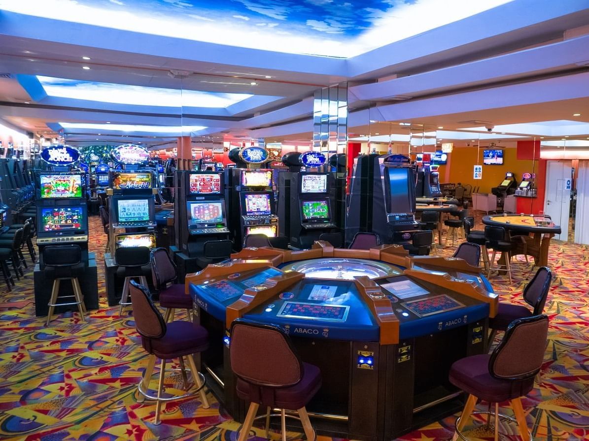 Interior of a casino near Group Diria