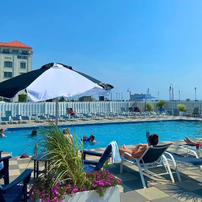 summer days at the berkeley hotel pool