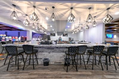 Bar counter by Great Northern Casino Platinum Lounge at Service Plus Inns & Suites